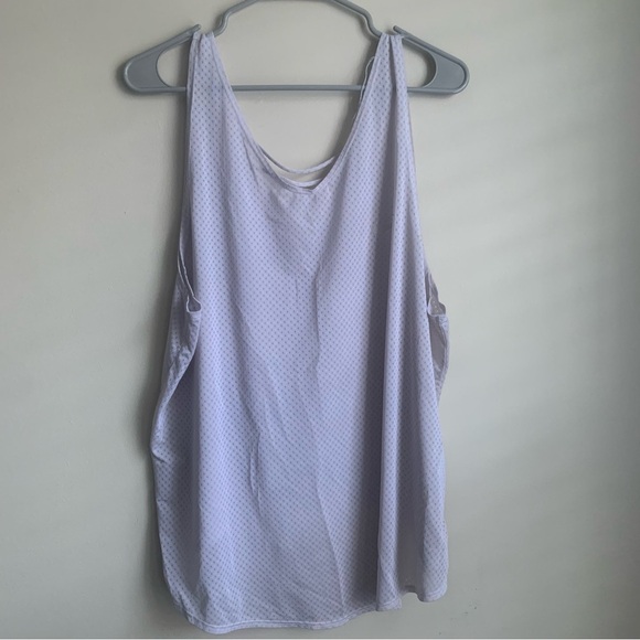Nike Dr Fit Light Gray high low lightweight tank Top size 2XL - Picture 1 of 6